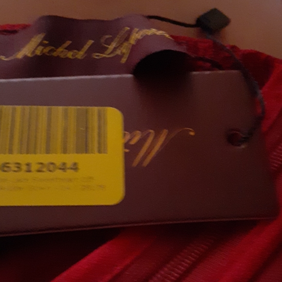 🆕 SALE Michel Laperle Maroon Plus Dress - Picture 9 of 15